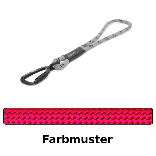 Kurzführer / Handschlaufe TWIST Ø11mm - pink mit schwarzen Punkten